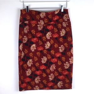 LuLaRoe Cassie Skirt Floral Print L